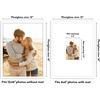 image:imageAmericanflat 18x24 Poster Frame  Matted to 8x10  Slim Molding  Black  Polished plexiglass front hangs vertical or horizontal sawtooth hangers included secure turntab backingWhite