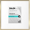 image:imageAmericanflat 18x24 Poster Frame  Matted to 8x10  Slim Molding  Black  Polished plexiglass front hangs vertical or horizontal sawtooth hangers included secure turntab backingGold
