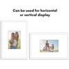 image:imageAmericanflat 18x24 Poster Frame  Matted to 8x10  Slim Molding  Black  Polished plexiglass front hangs vertical or horizontal sawtooth hangers included secure turntab backingWhite