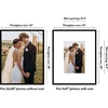 image:imageAmericanflat 18x24 Poster Frame  Matted to 8x10  Slim Molding  Black  Polished plexiglass front hangs vertical or horizontal sawtooth hangers included secure turntab backingBlack