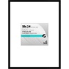 image:imageAmericanflat 18x24 Poster Frame  Matted to 8x10  Slim Molding  Black  Polished plexiglass front hangs vertical or horizontal sawtooth hangers included secure turntab backingBlack