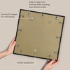 image:imageAmericanflat 18x24 Poster Frame  Matted to 8x10  Slim Molding  Black  Polished plexiglass front hangs vertical or horizontal sawtooth hangers included secure turntab backingBlack