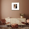 image:imageAmericanflat 18x24 Poster Frame  Matted to 8x10  Slim Molding  Black  Polished plexiglass front hangs vertical or horizontal sawtooth hangers included secure turntab backingGold