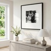 image:imageAmericanflat 18x24 Poster Frame  Matted to 8x10  Slim Molding  Black  Polished plexiglass front hangs vertical or horizontal sawtooth hangers included secure turntab backingBlack