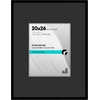 image:imageAmericanflat 18x24 Poster Frame  Matted to 8x10  Slim Molding  Black  Polished plexiglass front hangs vertical or horizontal sawtooth hangers included secure turntab backingBlack