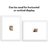 image:imageAmericanflat 18x24 Poster Frame  Matted to 8x10  Slim Molding  Black  Polished plexiglass front hangs vertical or horizontal sawtooth hangers included secure turntab backingWhite