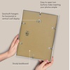 image:imageAmericanflat 18x24 Poster Frame  Matted to 8x10  Slim Molding  Black  Polished plexiglass front hangs vertical or horizontal sawtooth hangers included secure turntab backingSilver