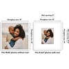 image:imageAmericanflat 18x24 Poster Frame  Matted to 8x10  Slim Molding  Black  Polished plexiglass front hangs vertical or horizontal sawtooth hangers included secure turntab backingWhite