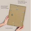 image:imageAmericanflat 18x24 Poster Frame  Matted to 8x10  Slim Molding  Black  Polished plexiglass front hangs vertical or horizontal sawtooth hangers included secure turntab backingGold
