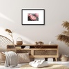 image:imageAmericanflat 18x24 Poster Frame  Matted to 8x10  Slim Molding  Black  Polished plexiglass front hangs vertical or horizontal sawtooth hangers included secure turntab backingBlack
