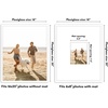 image:imageAmericanflat 18x24 Poster Frame  Matted to 8x10  Slim Molding  Black  Polished plexiglass front hangs vertical or horizontal sawtooth hangers included secure turntab backingWhite