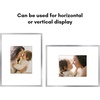 image:imageAmericanflat 18x24 Poster Frame  Matted to 8x10  Slim Molding  Black  Polished plexiglass front hangs vertical or horizontal sawtooth hangers included secure turntab backingSilver