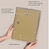 image:imageAmericanflat 18x24 Poster Frame  Matted to 8x10  Slim Molding  Black  Polished plexiglass front hangs vertical or horizontal sawtooth hangers included secure turntab backingSilver