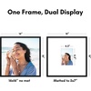 image:imageAmericanflat 18x24 Poster Frame  Matted to 8x10  Slim Molding  Black  Polished plexiglass front hangs vertical or horizontal sawtooth hangers included secure turntab backingBlack