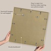 image:imageAmericanflat 18x24 Poster Frame  Matted to 8x10  Slim Molding  Black  Polished plexiglass front hangs vertical or horizontal sawtooth hangers included secure turntab backingGold