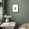 image:imageAmericanflat 18x24 Poster Frame  Matted to 8x10  Slim Molding  Black  Polished plexiglass front hangs vertical or horizontal sawtooth hangers included secure turntab backingBlack