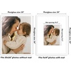 image:imageAmericanflat 18x24 Poster Frame  Matted to 8x10  Slim Molding  Black  Polished plexiglass front hangs vertical or horizontal sawtooth hangers included secure turntab backingWhite