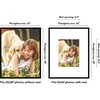 image:imageAmericanflat 18x24 Poster Frame  Matted to 8x10  Slim Molding  Black  Polished plexiglass front hangs vertical or horizontal sawtooth hangers included secure turntab backingBlack