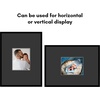 image:imageAmericanflat 18x24 Poster Frame  Matted to 8x10  Slim Molding  Black  Polished plexiglass front hangs vertical or horizontal sawtooth hangers included secure turntab backingBlack