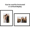 image:imageAmericanflat 18x24 Poster Frame  Matted to 8x10  Slim Molding  Black  Polished plexiglass front hangs vertical or horizontal sawtooth hangers included secure turntab backingBlack