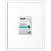 image:imageAmericanflat 18x24 Poster Frame  Matted to 8x10  Slim Molding  Black  Polished plexiglass front hangs vertical or horizontal sawtooth hangers included secure turntab backingWhite