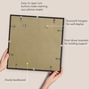 image:imageAmericanflat 18x24 Poster Frame  Matted to 8x10  Slim Molding  Black  Polished plexiglass front hangs vertical or horizontal sawtooth hangers included secure turntab backingBlack