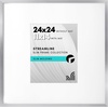 image:imageAmericanflat 18x24 Poster Frame  Matted to 8x10  Slim Molding  Black  Polished plexiglass front hangs vertical or horizontal sawtooth hangers included secure turntab backingSilver