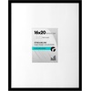 image:imageAmericanflat 18x24 Poster Frame  Matted to 8x10  Slim Molding  Black  Polished plexiglass front hangs vertical or horizontal sawtooth hangers included secure turntab backingBlack