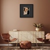 image:imageAmericanflat 18x24 Poster Frame  Matted to 8x10  Slim Molding  Black  Polished plexiglass front hangs vertical or horizontal sawtooth hangers included secure turntab backingBlack