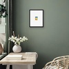 image:imageAmericanflat 18x24 Poster Frame  Matted to 8x10  Slim Molding  Black  Polished plexiglass front hangs vertical or horizontal sawtooth hangers included secure turntab backingBlack