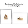 image:imageAmericanflat 18x24 Poster Frame  Matted to 8x10  Slim Molding  Black  Polished plexiglass front hangs vertical or horizontal sawtooth hangers included secure turntab backingSilver