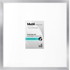 image:imageAmericanflat 18x24 Poster Frame  Matted to 8x10  Slim Molding  Black  Polished plexiglass front hangs vertical or horizontal sawtooth hangers included secure turntab backingSilver
