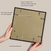 image:imageAmericanflat 18x24 Poster Frame  Matted to 8x10  Slim Molding  Black  Polished plexiglass front hangs vertical or horizontal sawtooth hangers included secure turntab backingBlack