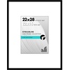 image:imageAmericanflat 18x24 Poster Frame  Matted to 8x10  Slim Molding  Black  Polished plexiglass front hangs vertical or horizontal sawtooth hangers included secure turntab backingBlack