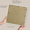 image:imageAmericanflat 18x24 Poster Frame  Matted to 8x10  Slim Molding  Black  Polished plexiglass front hangs vertical or horizontal sawtooth hangers included secure turntab backingWhite