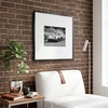 image:imageAmericanflat 18x24 Poster Frame  Matted to 8x10  Slim Molding  Black  Polished plexiglass front hangs vertical or horizontal sawtooth hangers included secure turntab backingBlack