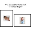 image:imageAmericanflat 18x24 Poster Frame  Matted to 8x10  Slim Molding  Black  Polished plexiglass front hangs vertical or horizontal sawtooth hangers included secure turntab backingBlack