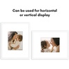 image:imageAmericanflat 18x24 Poster Frame  Matted to 8x10  Slim Molding  Black  Polished plexiglass front hangs vertical or horizontal sawtooth hangers included secure turntab backingWhite