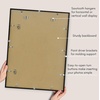 image:imageAmericanflat 18x24 Poster Frame  Matted to 8x10  Slim Molding  Black  Polished plexiglass front hangs vertical or horizontal sawtooth hangers included secure turntab backingBlack