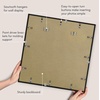 image:imageAmericanflat 18x24 Poster Frame  Matted to 8x10  Slim Molding  Black  Polished plexiglass front hangs vertical or horizontal sawtooth hangers included secure turntab backingBlack