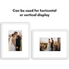 image:imageAmericanflat 18x24 Poster Frame  Matted to 8x10  Slim Molding  Black  Polished plexiglass front hangs vertical or horizontal sawtooth hangers included secure turntab backingWhite