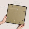 image:imageAmericanflat 18x24 Poster Frame  Matted to 8x10  Slim Molding  Black  Polished plexiglass front hangs vertical or horizontal sawtooth hangers included secure turntab backingBlack