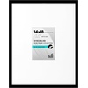image:imageAmericanflat 18x24 Poster Frame  Matted to 8x10  Slim Molding  Black  Polished plexiglass front hangs vertical or horizontal sawtooth hangers included secure turntab backingBlack