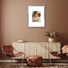 image:imageAmericanflat 18x24 Poster Frame  Matted to 8x10  Slim Molding  Black  Polished plexiglass front hangs vertical or horizontal sawtooth hangers included secure turntab backingSilver