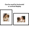 image:imageAmericanflat 18x24 Poster Frame  Matted to 8x10  Slim Molding  Black  Polished plexiglass front hangs vertical or horizontal sawtooth hangers included secure turntab backingBlack