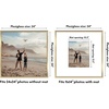image:imageAmericanflat 18x24 Poster Frame  Matted to 8x10  Slim Molding  Black  Polished plexiglass front hangs vertical or horizontal sawtooth hangers included secure turntab backingGold