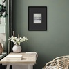 image:imageAmericanflat 18x24 Poster Frame  Matted to 8x10  Slim Molding  Black  Polished plexiglass front hangs vertical or horizontal sawtooth hangers included secure turntab backingBlack