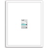 image:imageAmericanflat 18x24 Poster Frame  Matted to 8x10  Slim Molding  Black  Polished plexiglass front hangs vertical or horizontal sawtooth hangers included secure turntab backingWhite