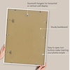 image:imageAmericanflat 18x24 Poster Frame  Matted to 8x10  Slim Molding  Black  Polished plexiglass front hangs vertical or horizontal sawtooth hangers included secure turntab backingWhite