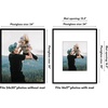 image:imageAmericanflat 18x24 Poster Frame  Matted to 8x10  Slim Molding  Black  Polished plexiglass front hangs vertical or horizontal sawtooth hangers included secure turntab backingBlack